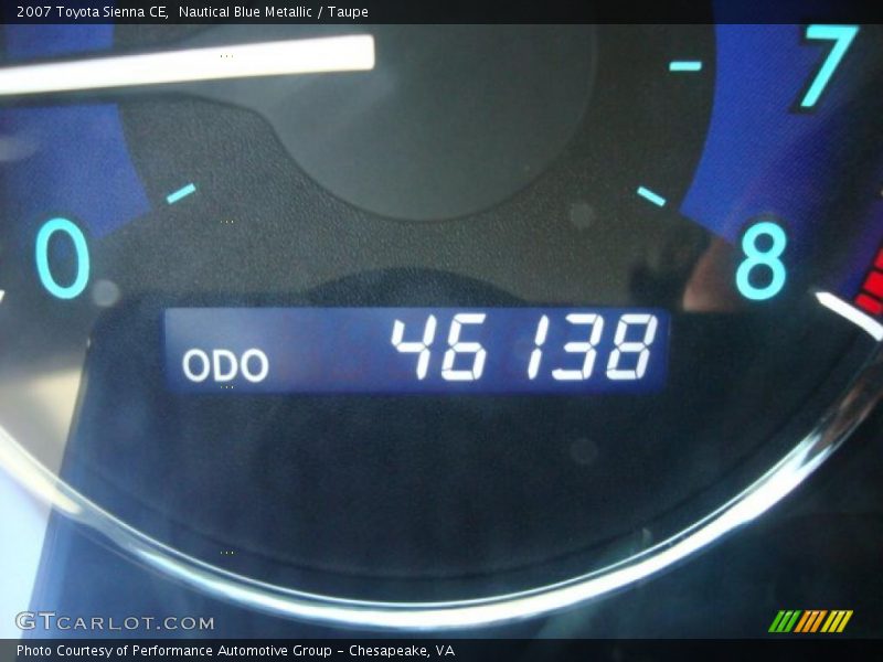 Nautical Blue Metallic / Taupe 2007 Toyota Sienna CE