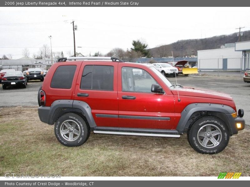 Inferno Red Pearl / Medium Slate Gray 2006 Jeep Liberty Renegade 4x4