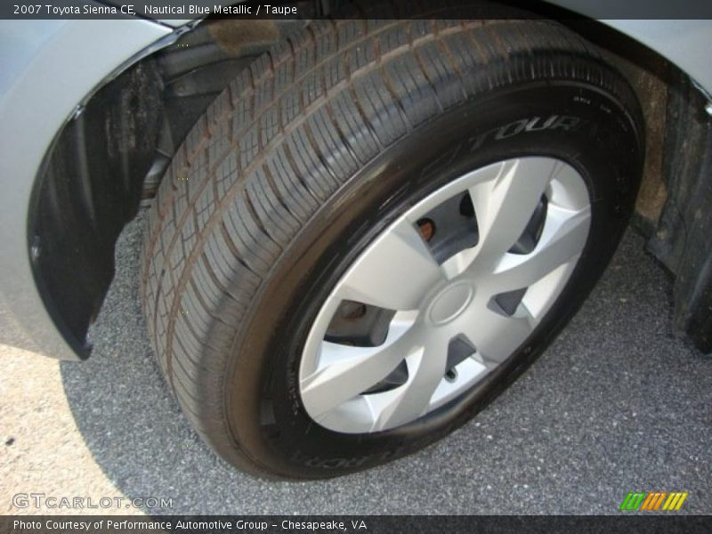 Nautical Blue Metallic / Taupe 2007 Toyota Sienna CE