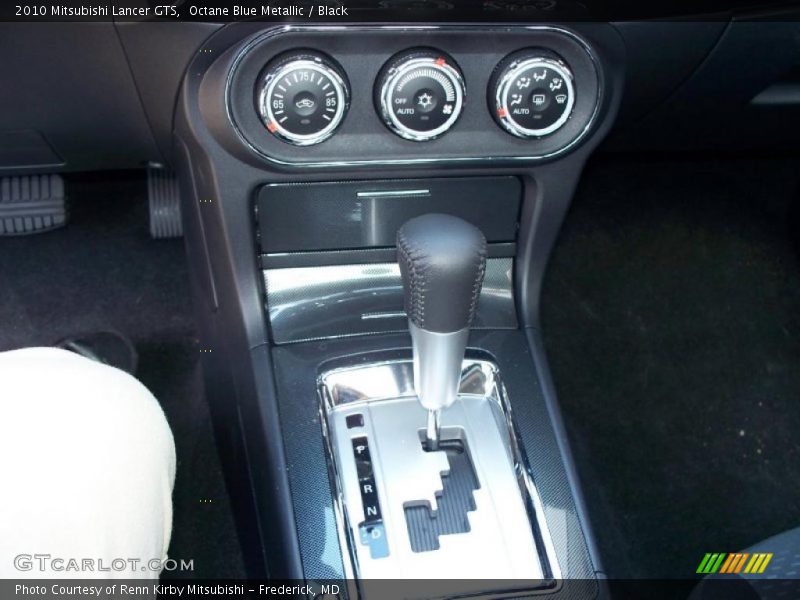 Octane Blue Metallic / Black 2010 Mitsubishi Lancer GTS