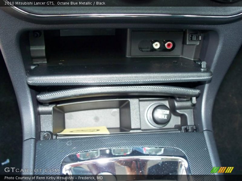Octane Blue Metallic / Black 2010 Mitsubishi Lancer GTS