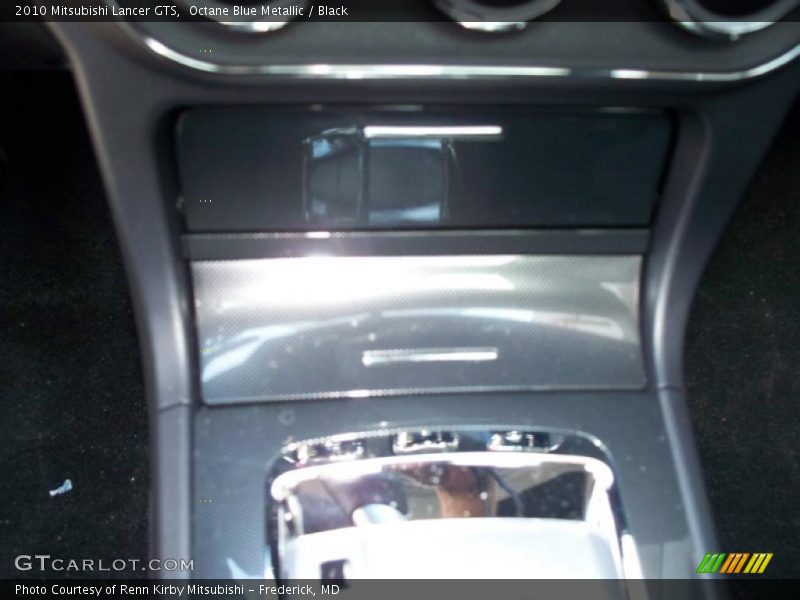 Octane Blue Metallic / Black 2010 Mitsubishi Lancer GTS