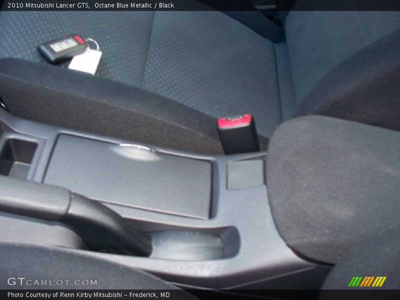 Octane Blue Metallic / Black 2010 Mitsubishi Lancer GTS