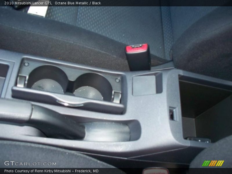 Octane Blue Metallic / Black 2010 Mitsubishi Lancer GTS
