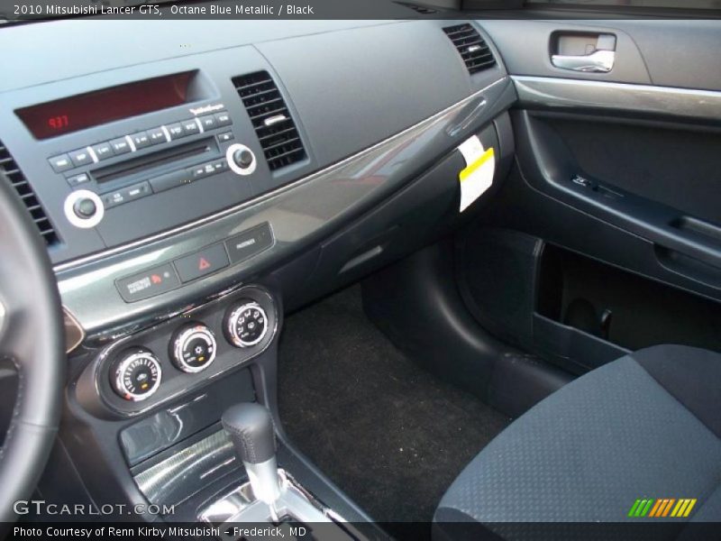 Octane Blue Metallic / Black 2010 Mitsubishi Lancer GTS