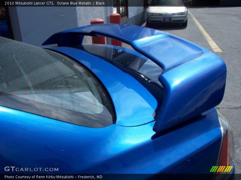 Octane Blue Metallic / Black 2010 Mitsubishi Lancer GTS