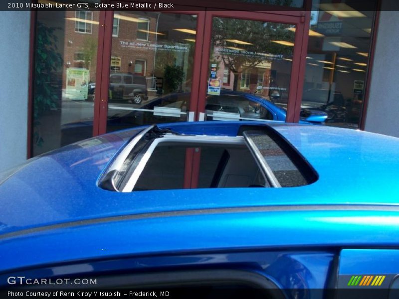 Octane Blue Metallic / Black 2010 Mitsubishi Lancer GTS