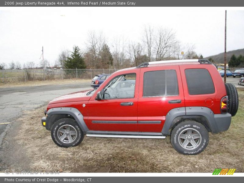 Inferno Red Pearl / Medium Slate Gray 2006 Jeep Liberty Renegade 4x4