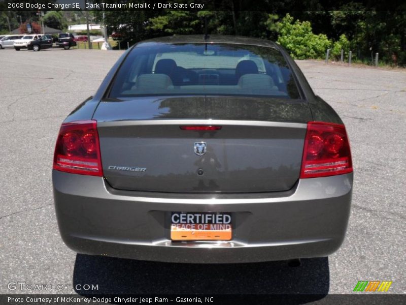 Dark Titanium Metallic / Dark Slate Gray 2008 Dodge Charger SE