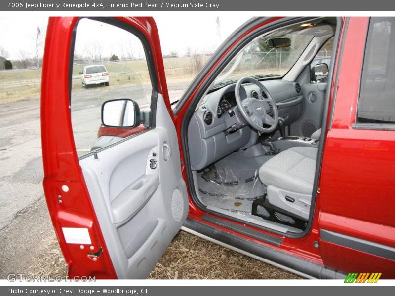 Inferno Red Pearl / Medium Slate Gray 2006 Jeep Liberty Renegade 4x4