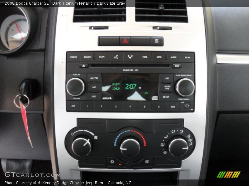 Dark Titanium Metallic / Dark Slate Gray 2008 Dodge Charger SE