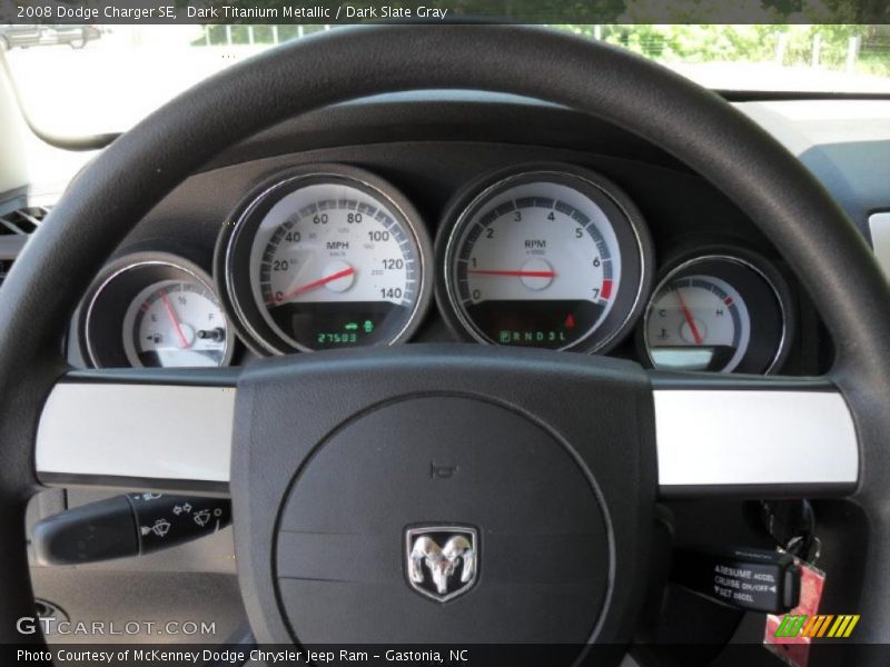 Dark Titanium Metallic / Dark Slate Gray 2008 Dodge Charger SE