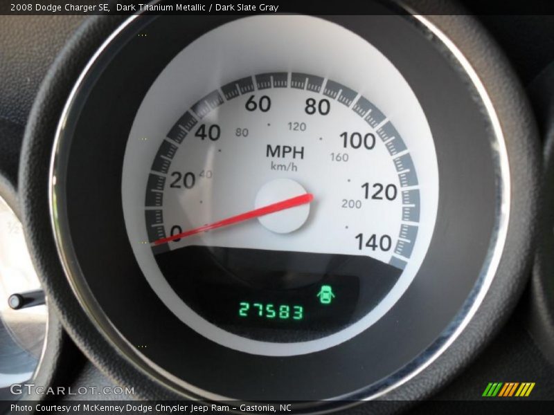 Dark Titanium Metallic / Dark Slate Gray 2008 Dodge Charger SE