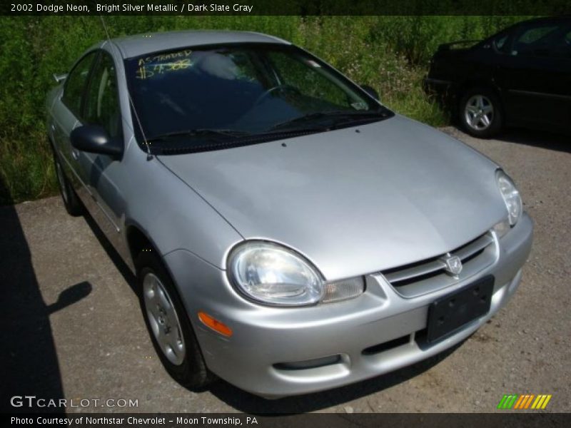 Bright Silver Metallic / Dark Slate Gray 2002 Dodge Neon