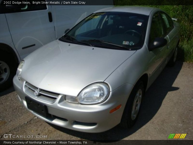 Bright Silver Metallic / Dark Slate Gray 2002 Dodge Neon