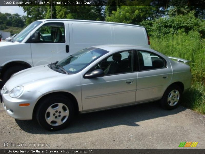 Bright Silver Metallic / Dark Slate Gray 2002 Dodge Neon