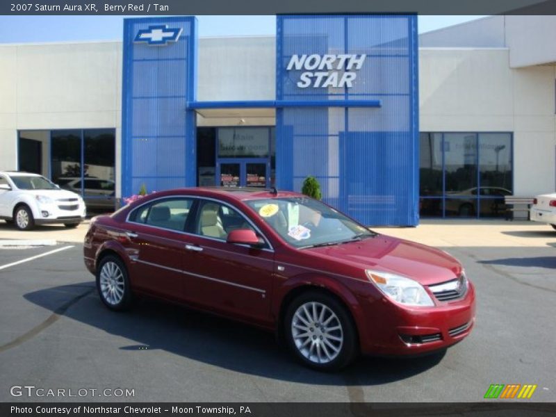 Berry Red / Tan 2007 Saturn Aura XR