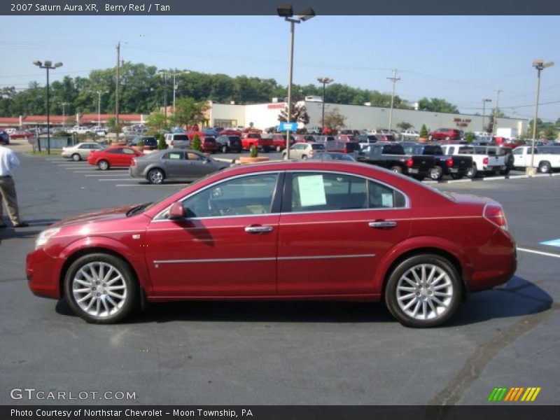 Berry Red / Tan 2007 Saturn Aura XR