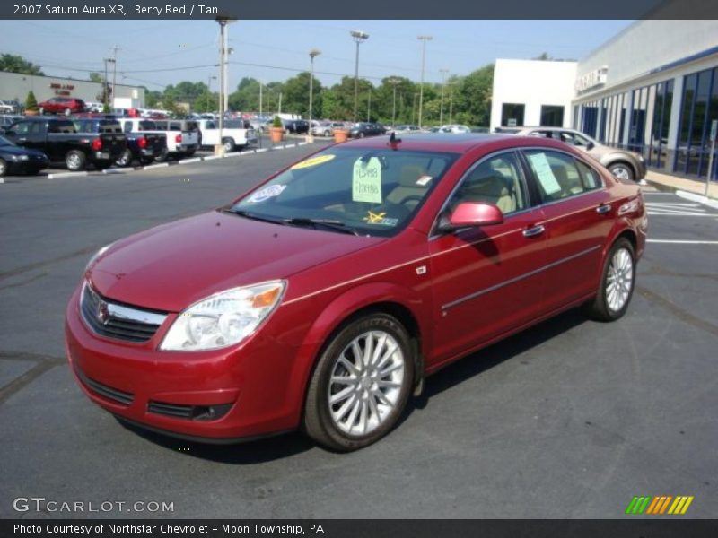 Berry Red / Tan 2007 Saturn Aura XR