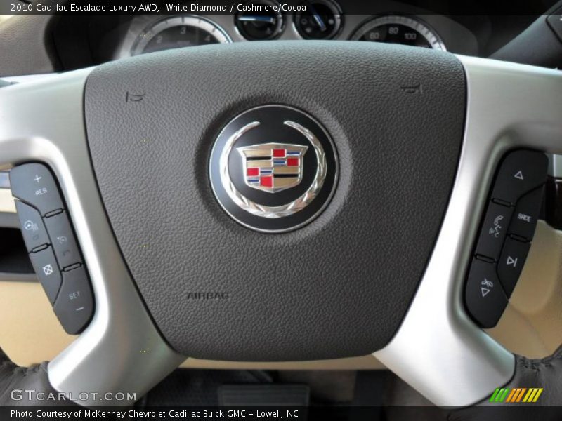 White Diamond / Cashmere/Cocoa 2010 Cadillac Escalade Luxury AWD