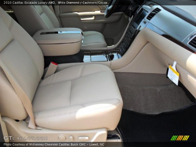 White Diamond / Cashmere/Cocoa 2010 Cadillac Escalade Luxury AWD