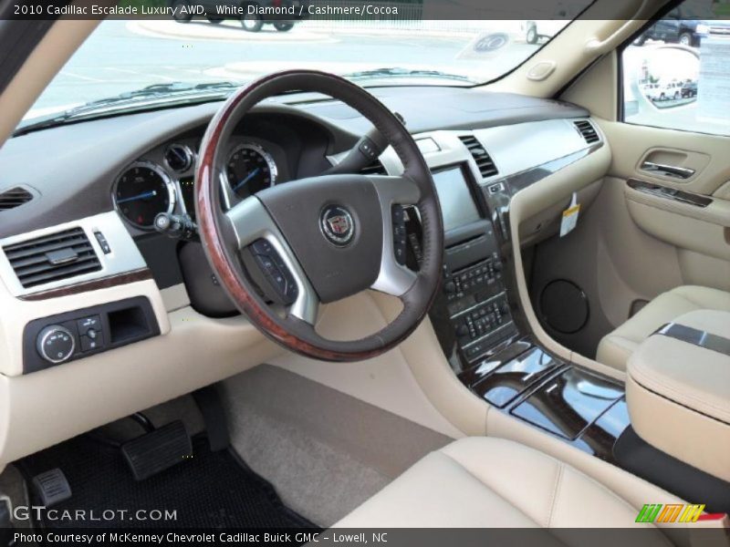 White Diamond / Cashmere/Cocoa 2010 Cadillac Escalade Luxury AWD