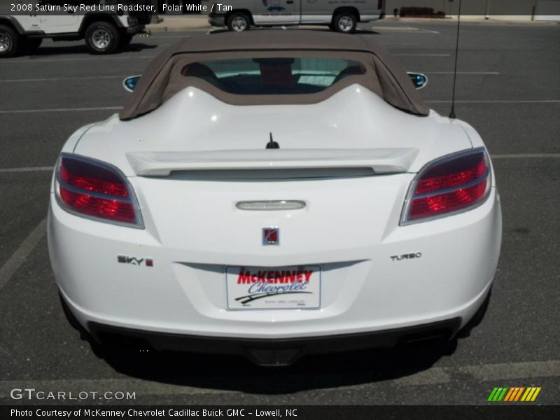 Polar White / Tan 2008 Saturn Sky Red Line Roadster