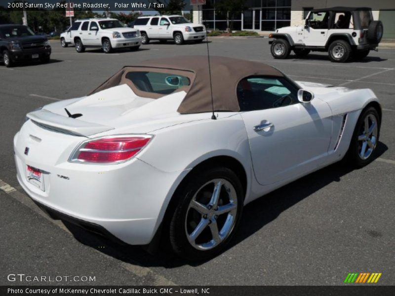 Polar White / Tan 2008 Saturn Sky Red Line Roadster