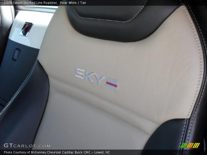 Polar White / Tan 2008 Saturn Sky Red Line Roadster
