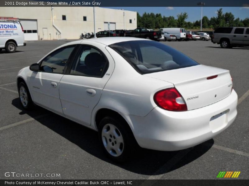 Stone White / Dark Slate Gray 2001 Dodge Neon SE