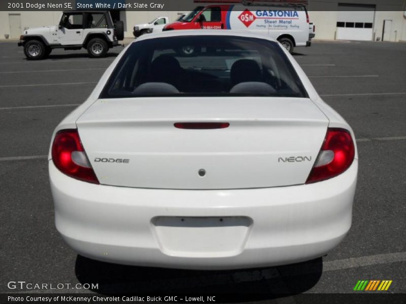 Stone White / Dark Slate Gray 2001 Dodge Neon SE