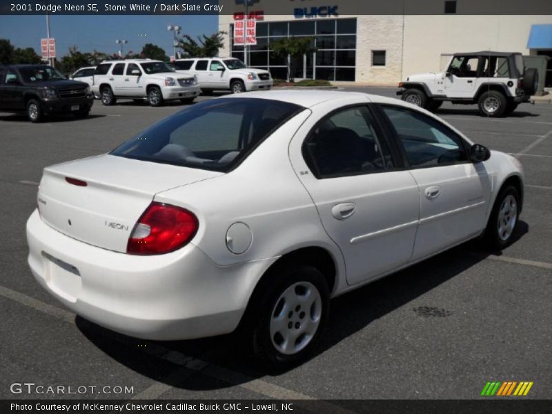 Stone White / Dark Slate Gray 2001 Dodge Neon SE