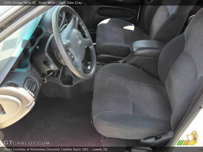 Stone White / Dark Slate Gray 2001 Dodge Neon SE
