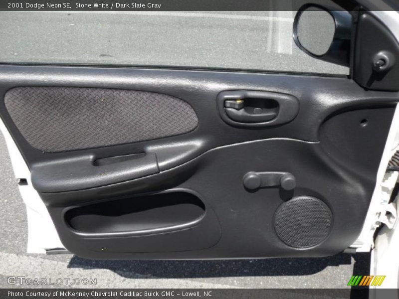 Stone White / Dark Slate Gray 2001 Dodge Neon SE