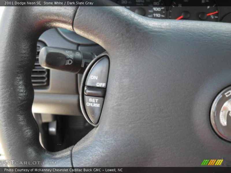 Stone White / Dark Slate Gray 2001 Dodge Neon SE