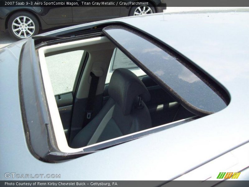 Titan Gray Metallic / Gray/Parchment 2007 Saab 9-3 Aero SportCombi Wagon