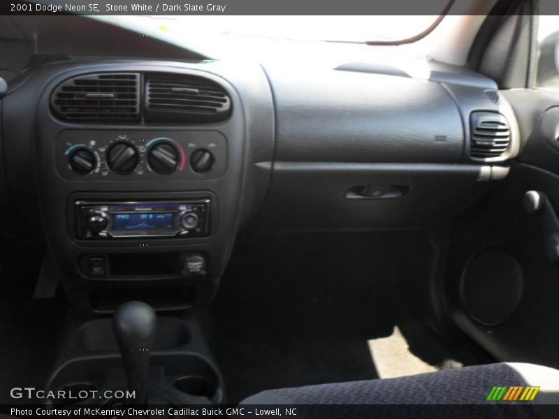 Stone White / Dark Slate Gray 2001 Dodge Neon SE