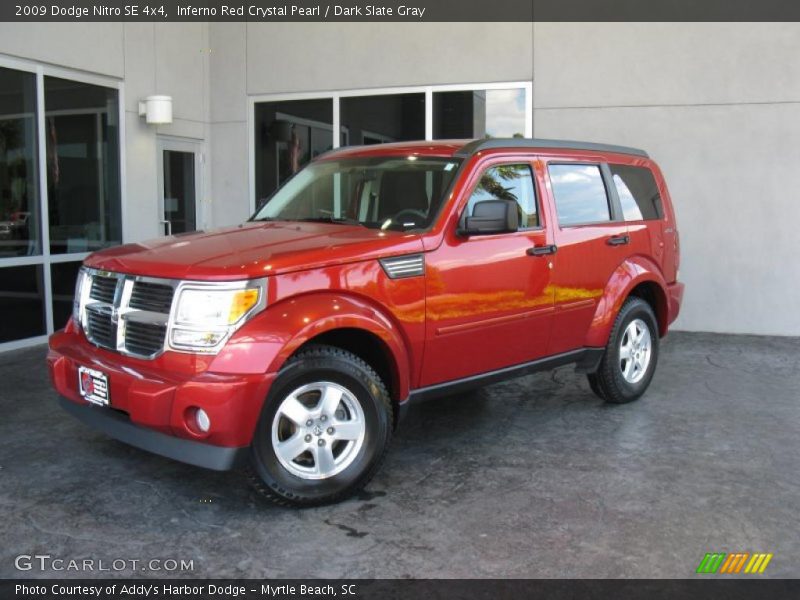 Inferno Red Crystal Pearl / Dark Slate Gray 2009 Dodge Nitro SE 4x4