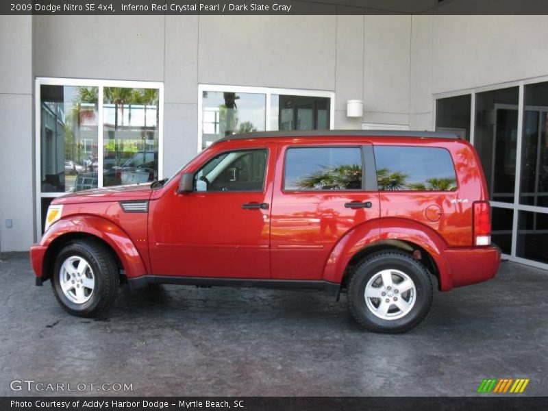 Inferno Red Crystal Pearl / Dark Slate Gray 2009 Dodge Nitro SE 4x4