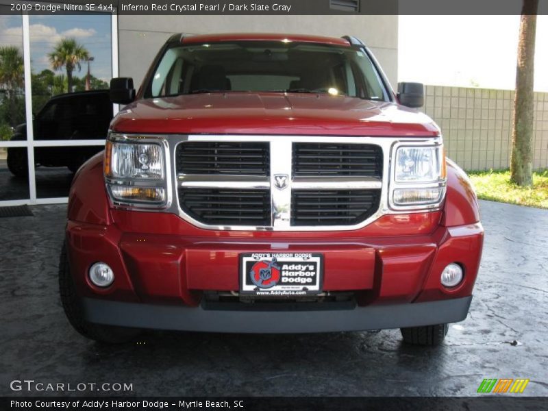 Inferno Red Crystal Pearl / Dark Slate Gray 2009 Dodge Nitro SE 4x4