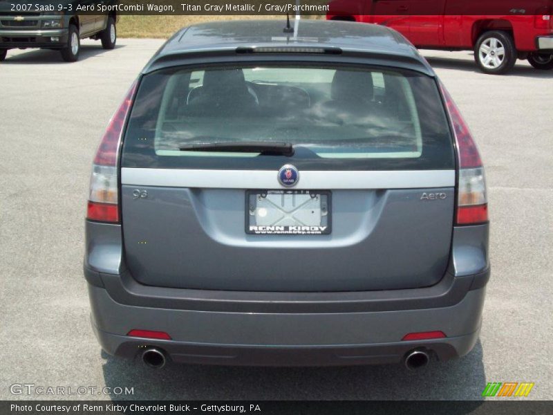 Titan Gray Metallic / Gray/Parchment 2007 Saab 9-3 Aero SportCombi Wagon