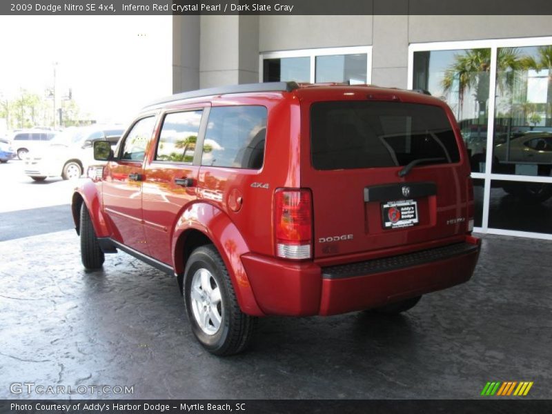 Inferno Red Crystal Pearl / Dark Slate Gray 2009 Dodge Nitro SE 4x4