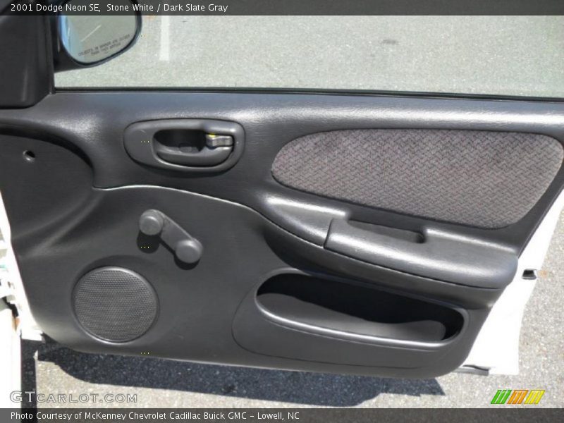 Stone White / Dark Slate Gray 2001 Dodge Neon SE