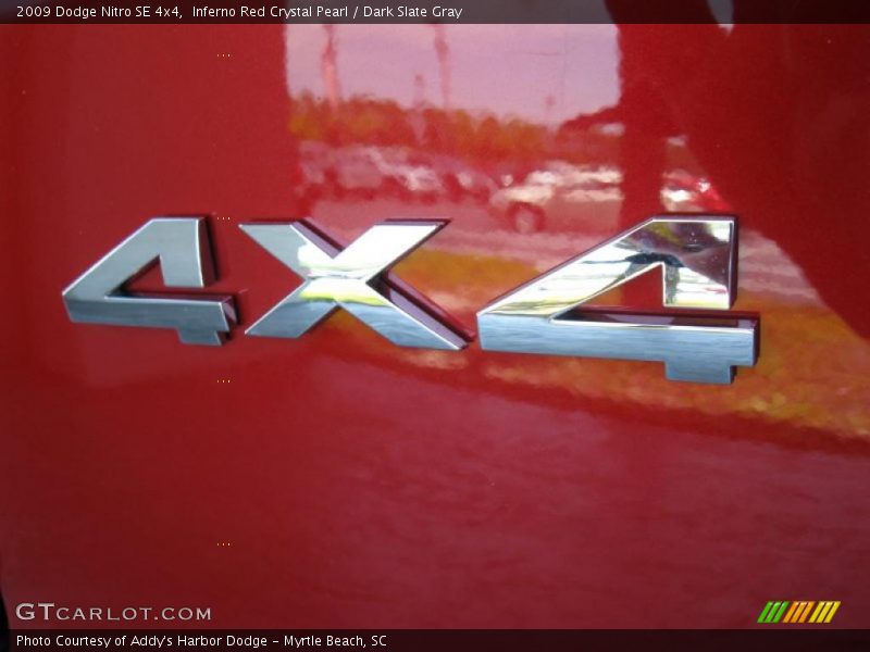 Inferno Red Crystal Pearl / Dark Slate Gray 2009 Dodge Nitro SE 4x4