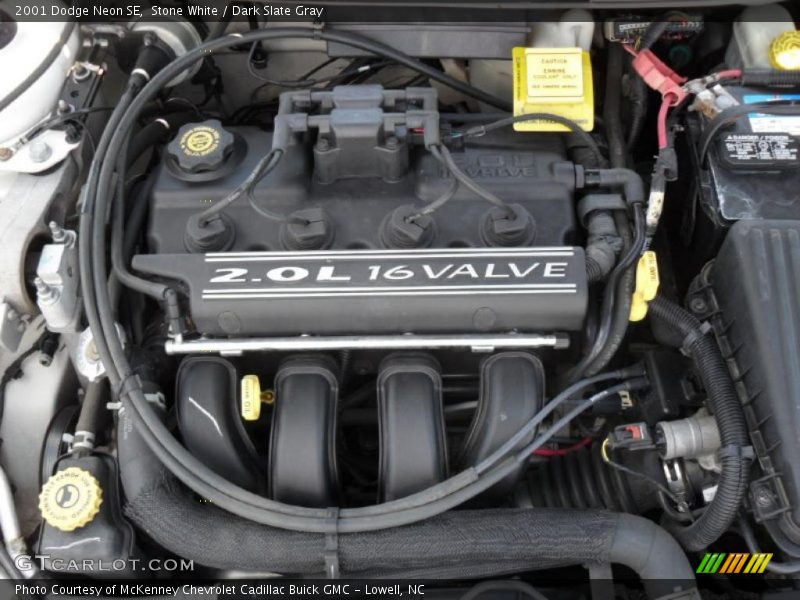 Stone White / Dark Slate Gray 2001 Dodge Neon SE