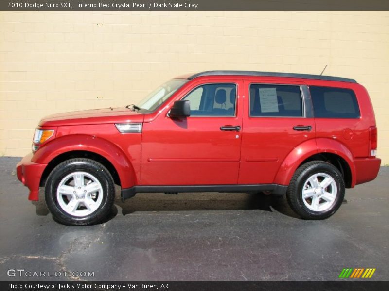 Inferno Red Crystal Pearl / Dark Slate Gray 2010 Dodge Nitro SXT
