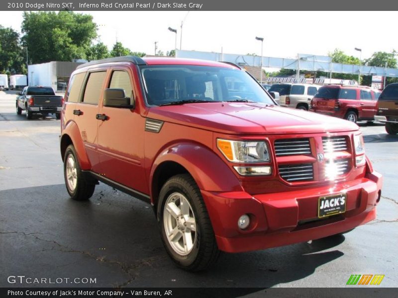 Inferno Red Crystal Pearl / Dark Slate Gray 2010 Dodge Nitro SXT