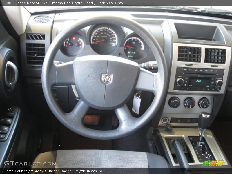 Inferno Red Crystal Pearl / Dark Slate Gray 2009 Dodge Nitro SE 4x4