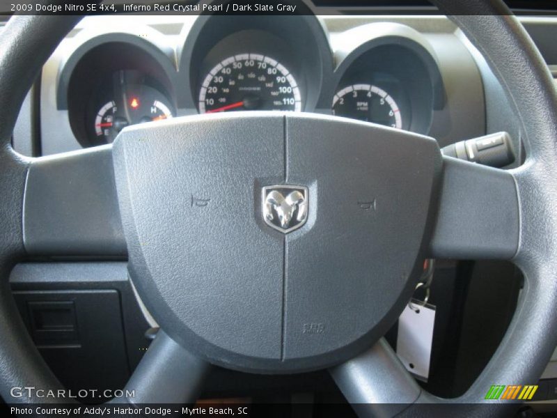 Inferno Red Crystal Pearl / Dark Slate Gray 2009 Dodge Nitro SE 4x4