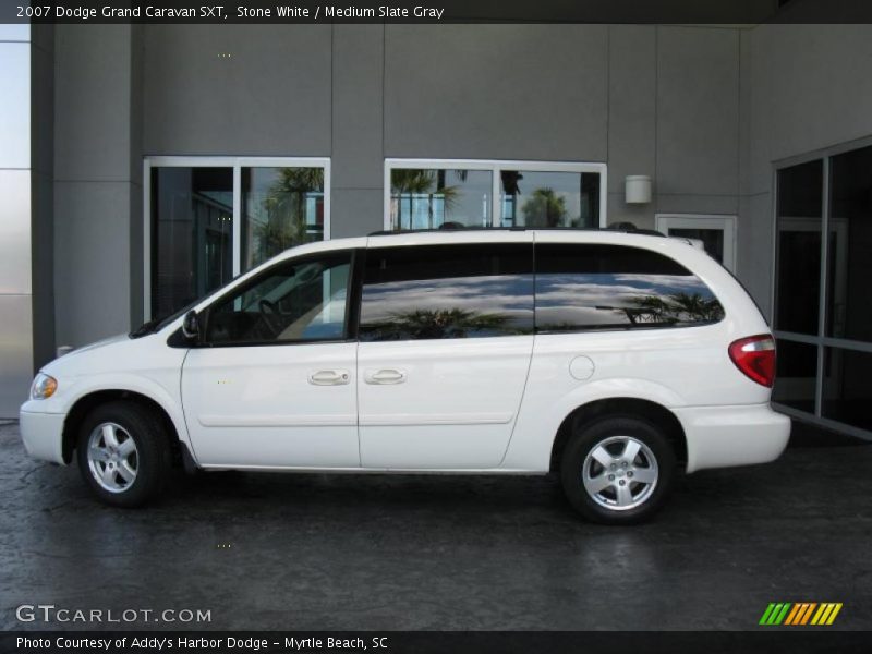 Stone White / Medium Slate Gray 2007 Dodge Grand Caravan SXT